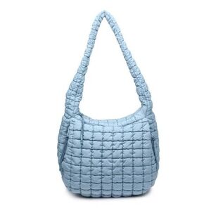 AR New York Women's Blue Oversized Cloud Quilted Crossbody Bag